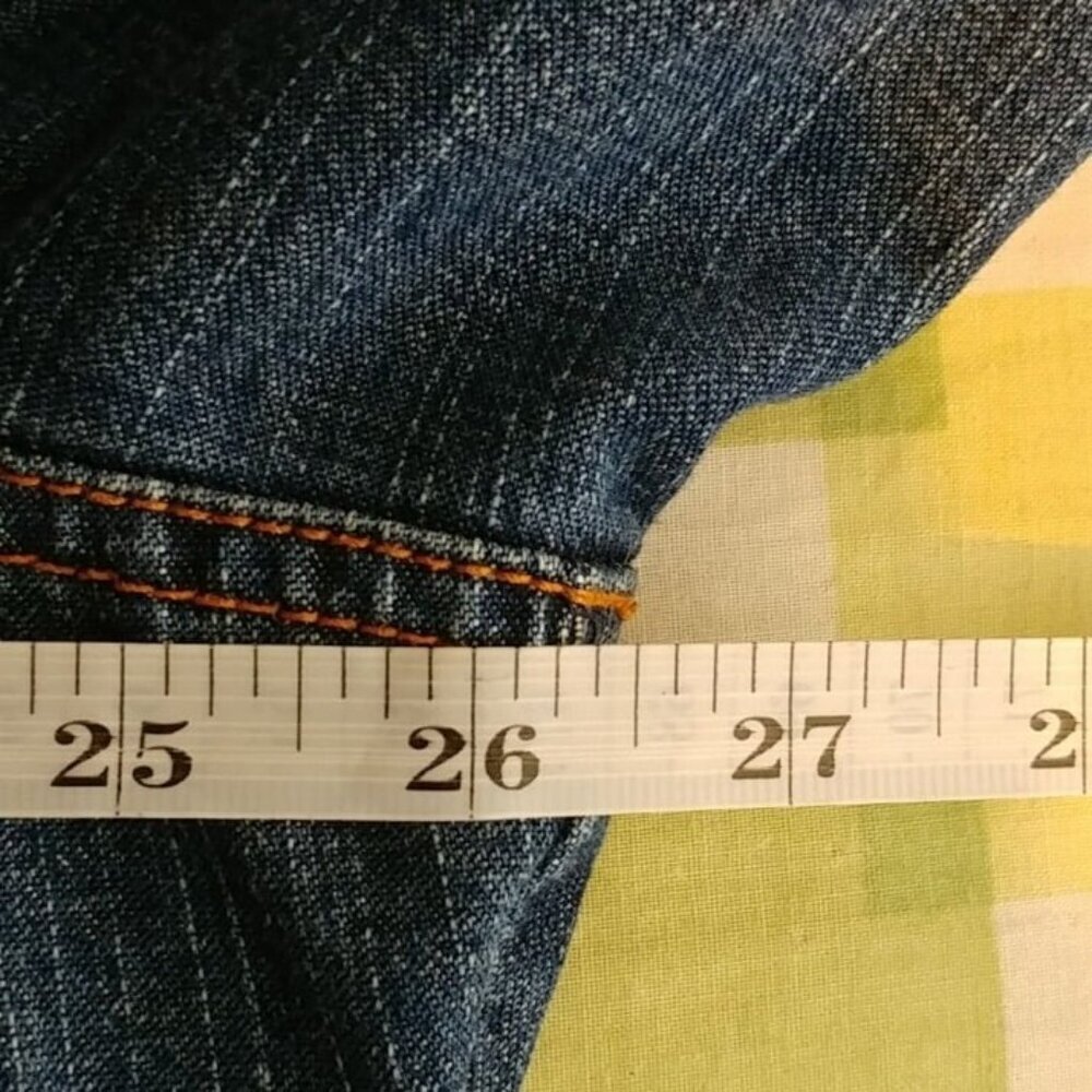 CJ Blue Women's Blue Western Style Long Sleeve Casual Jean Jacket Plus Size 2X - Picture 8 of 10
